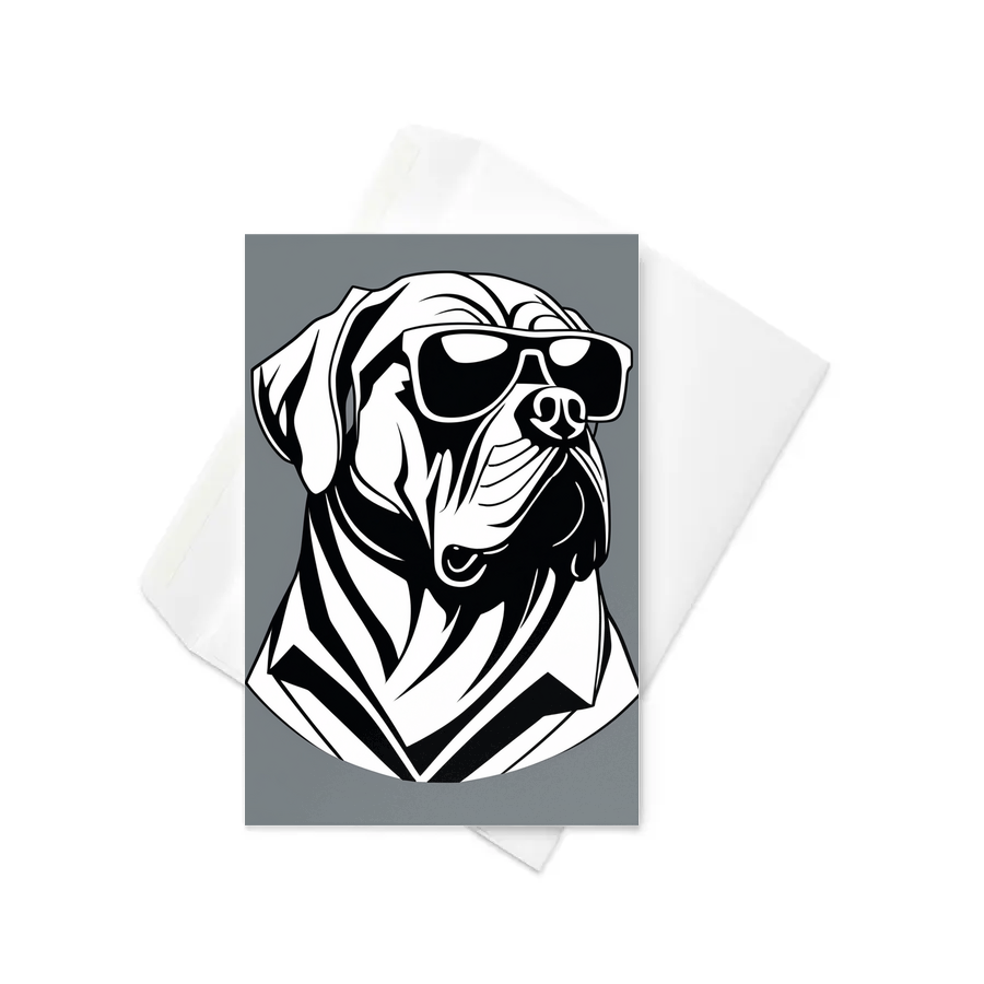 PugMug Custom Mastiff Greeting Card