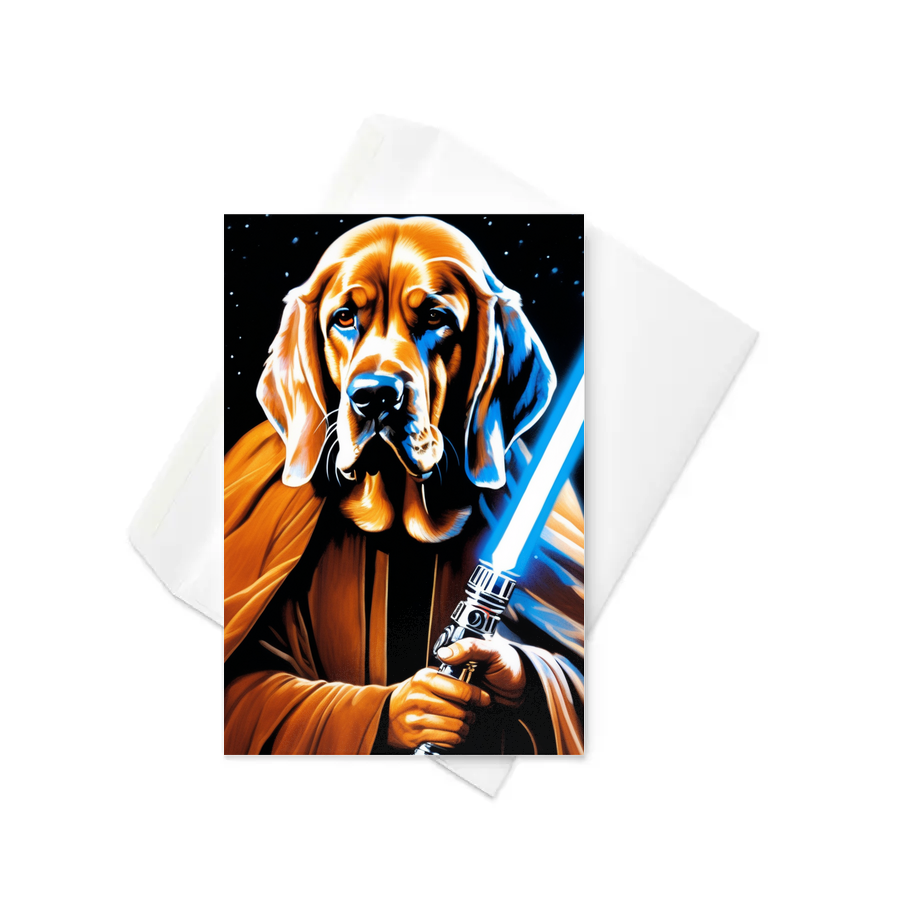 PugMug Custom Bloodhound Greeting Card