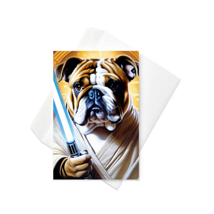 PugMug Custom Bulldog Greeting Card