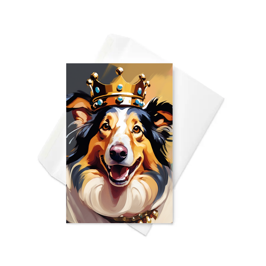 PugMug Custom Collie Greeting Card