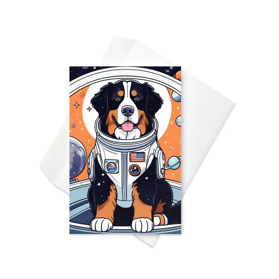 PugMug Custom Bernese Mountain Dog Greeting Card