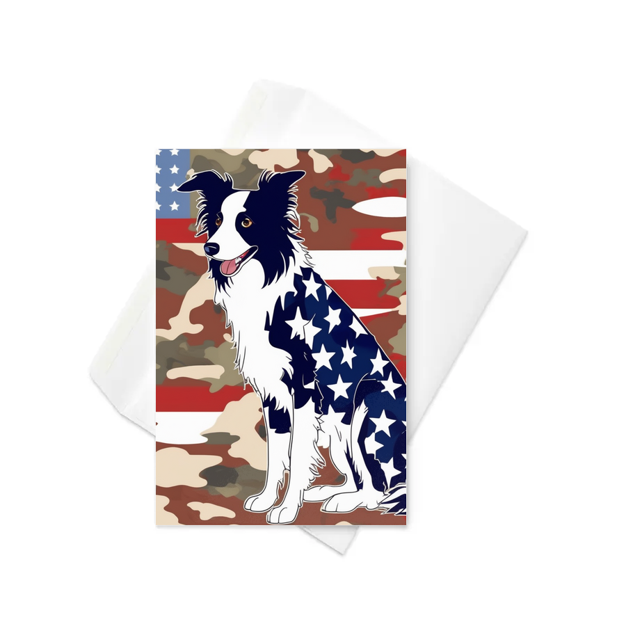 PugMug Custom Border Collie Greeting Card