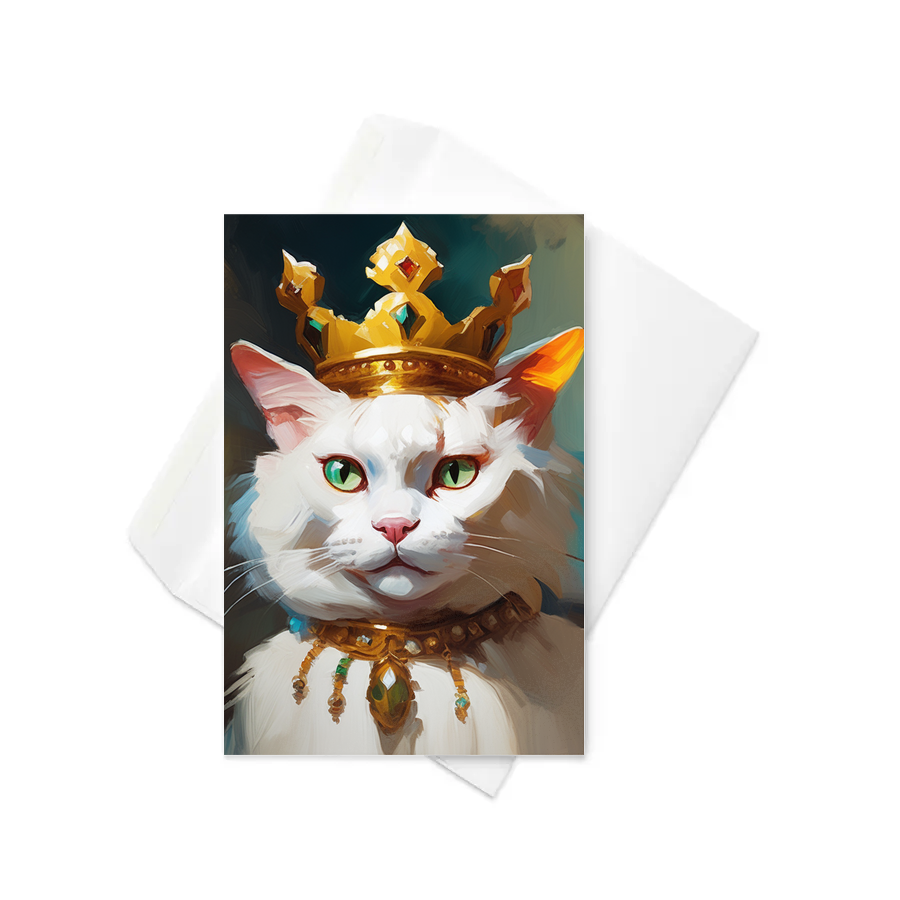 PugMug Custom White Exotic Cat Greeting Card