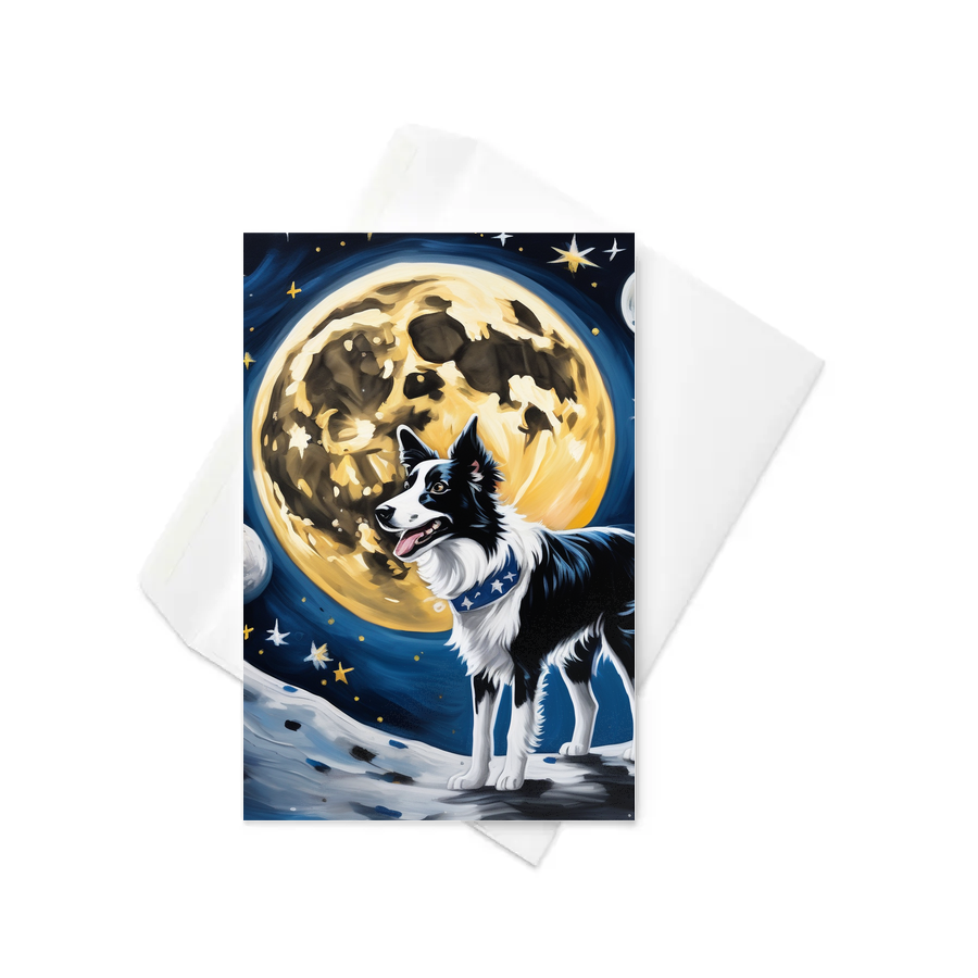 PugMug Custom Border Collie Greeting Card