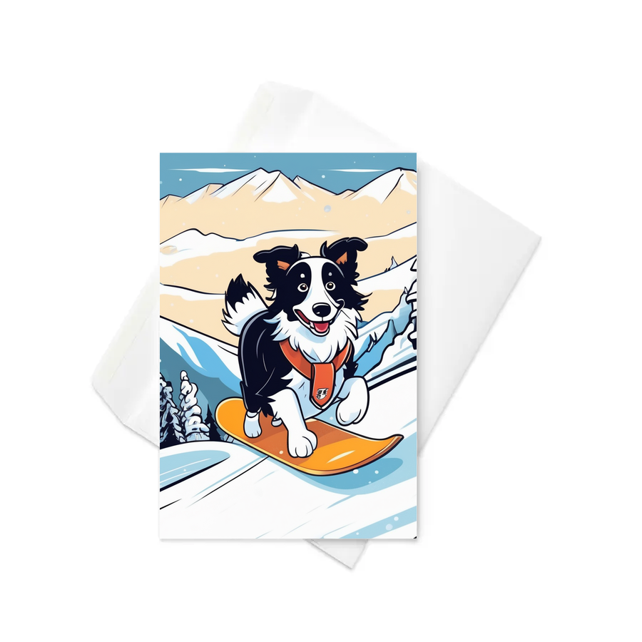 PugMug Custom Border Collie Greeting Card