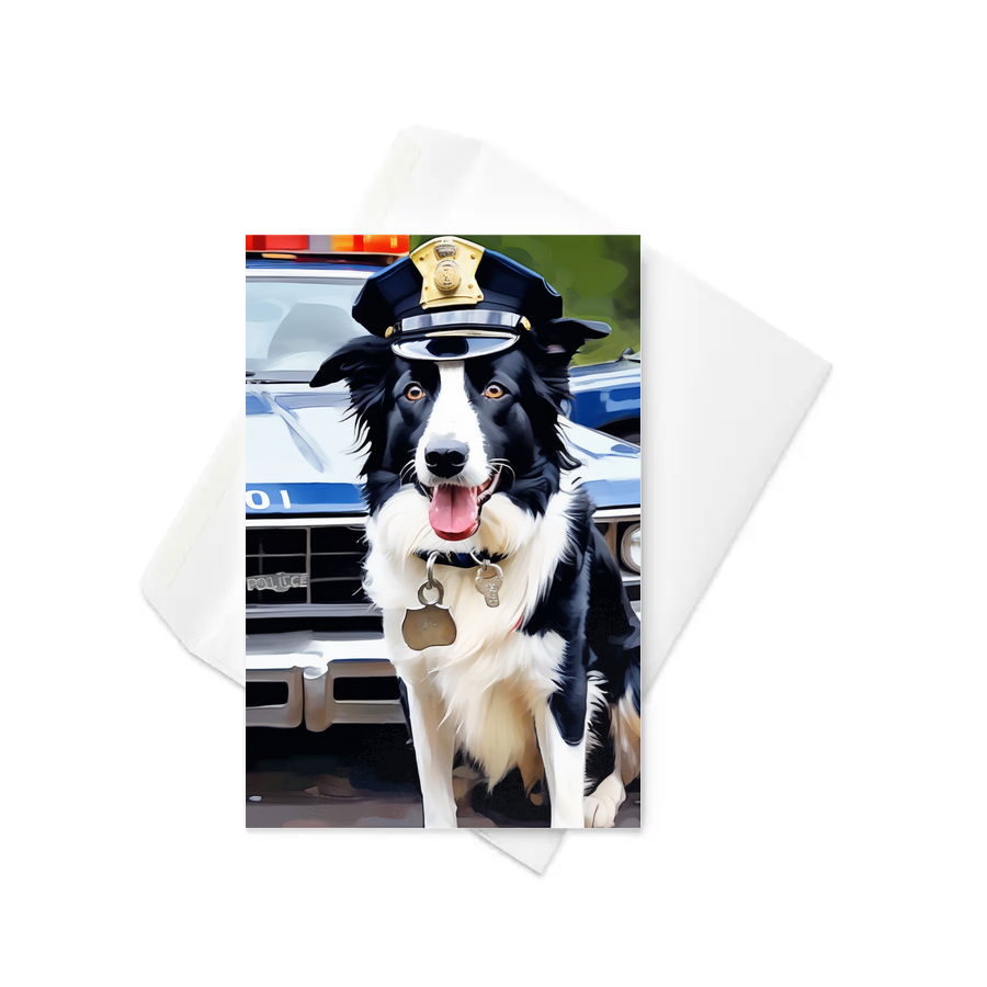 PugMug Custom Border Collie Greeting Card