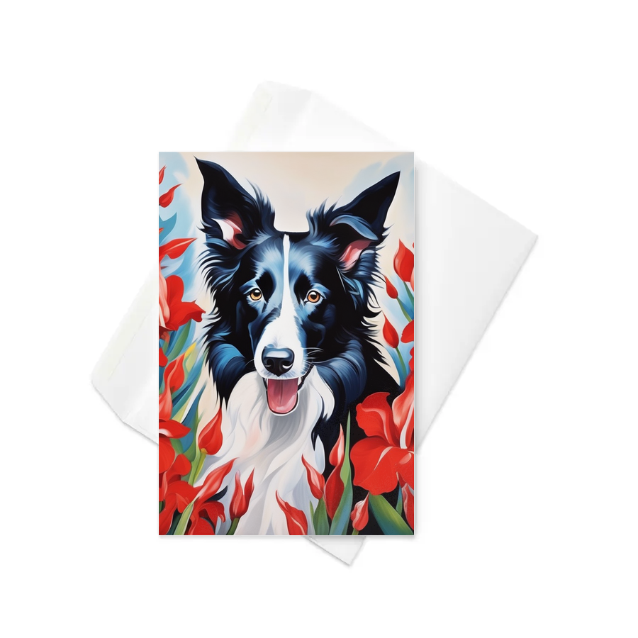 PugMug Custom Border Collie Greeting Card