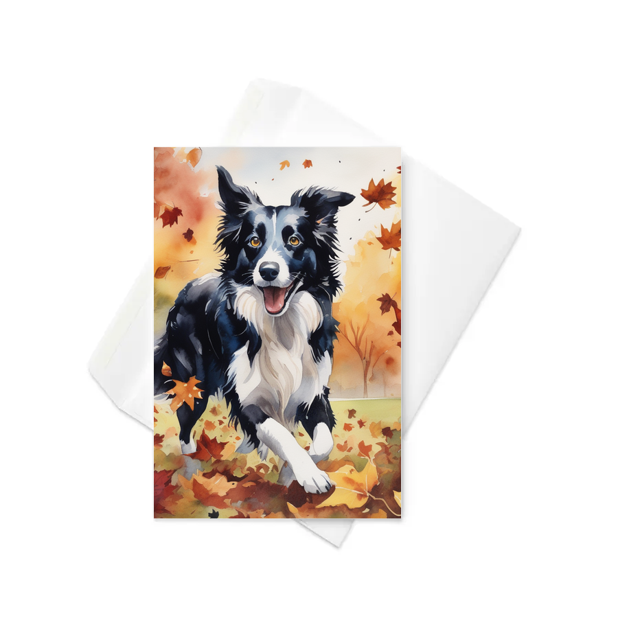 PugMug Custom Border Collie Greeting Card