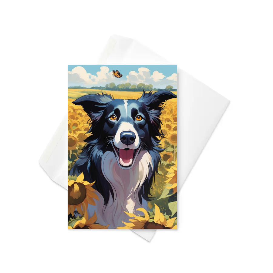 PugMug Custom Border Collie Greeting Card