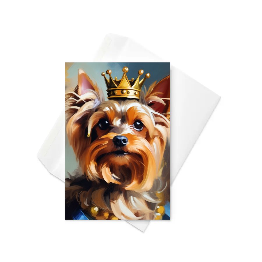PugMug Custom Yorkshire Terrier Greeting Card