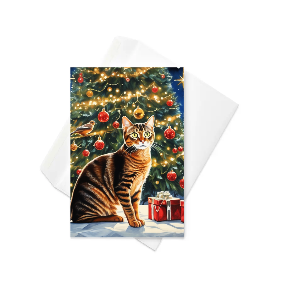 PugMug Custom Tabby Abyssinian Cat Greeting Card