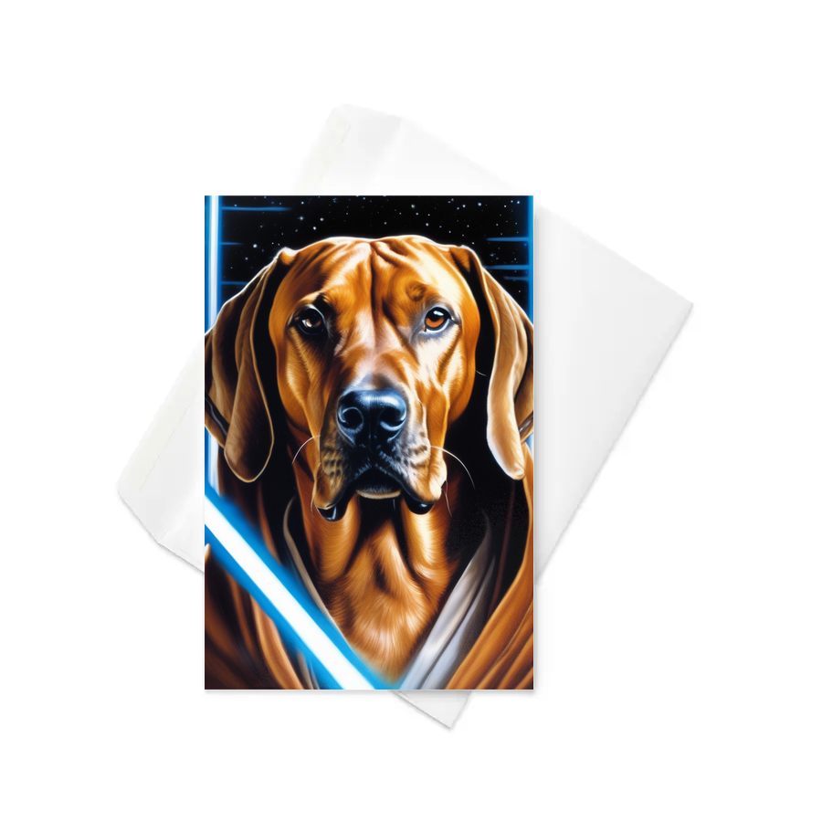 PugMug Custom Rhodesian Ridgeback Greeting Card