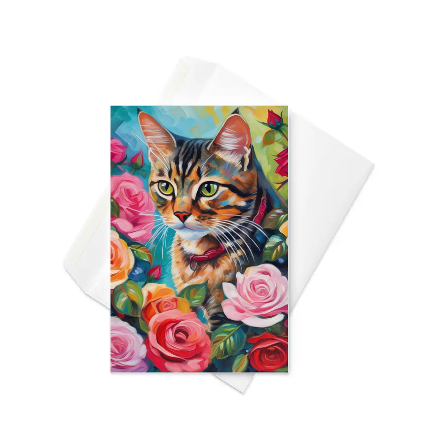 PugMug Custom Tabby Exotic Cat Greeting Card