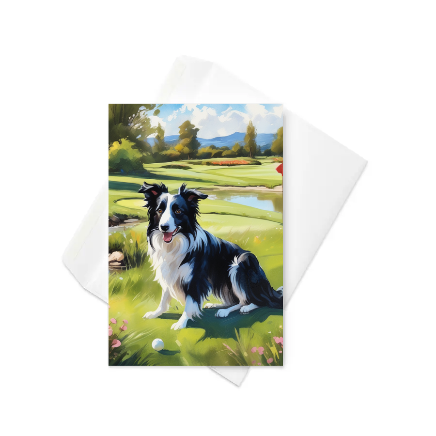 PugMug Custom Border Collie Greeting Card