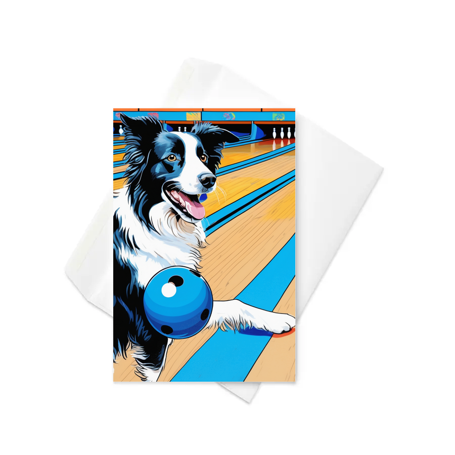 PugMug Custom Border Collie Greeting Card