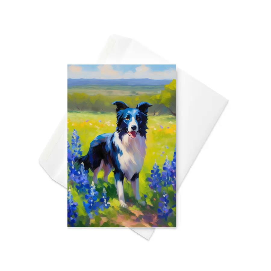PugMug Custom Border Collie Greeting Card