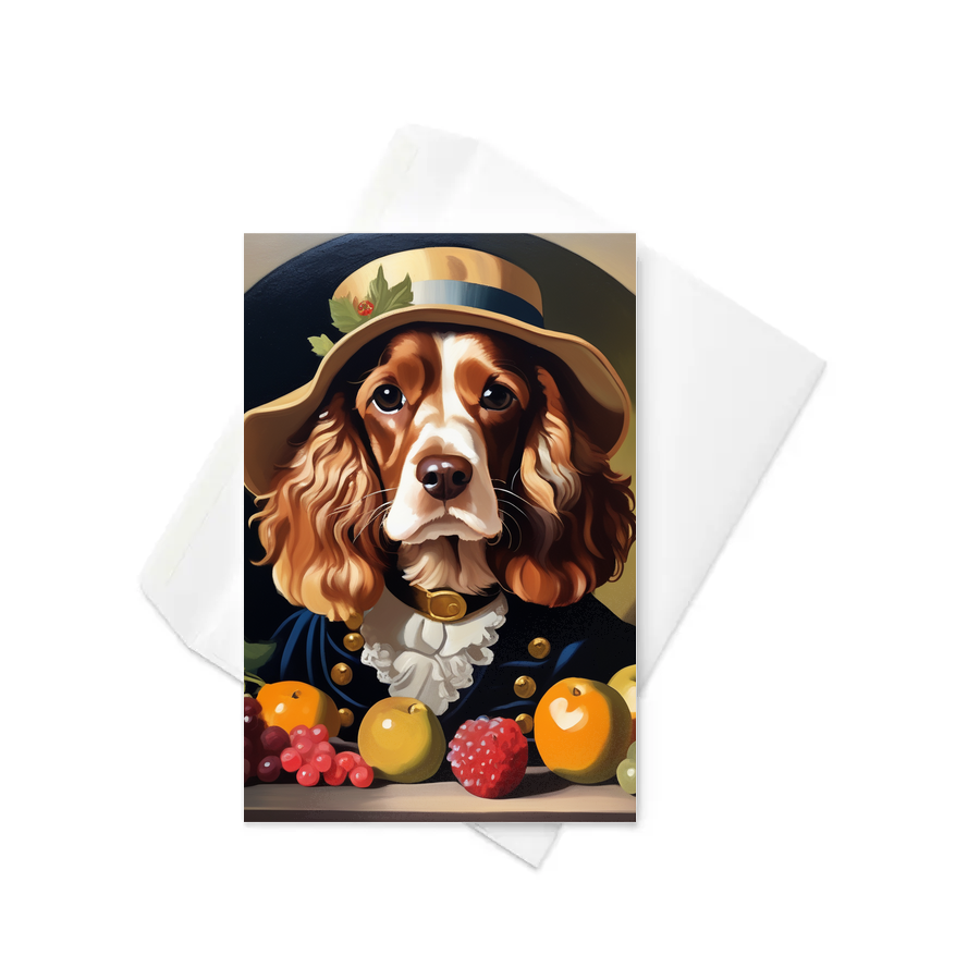 PugMug Custom Cocker Spaniel Greeting Card