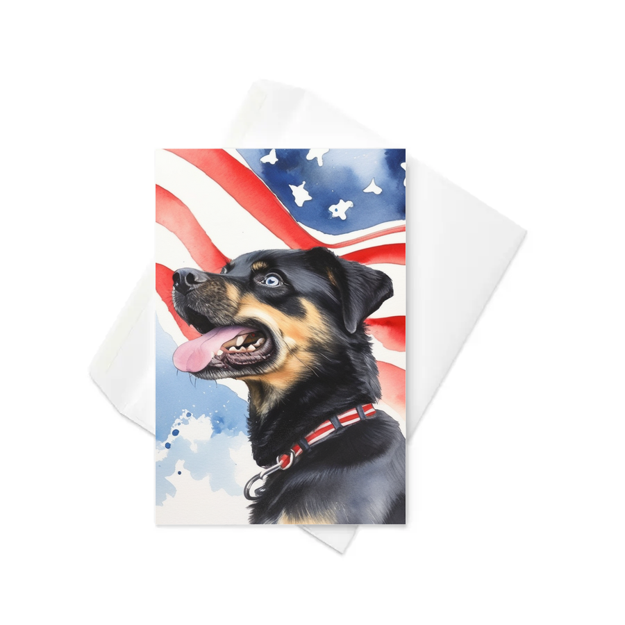 PugMug Custom Blue Greeting Card