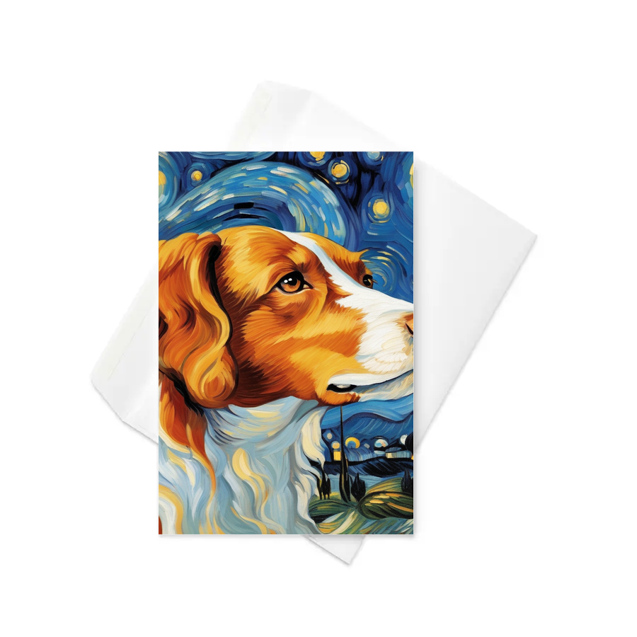 PugMug Custom Brittany Dog Greeting Card