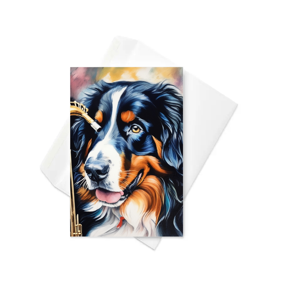PugMug Custom Bernese Mountain Dog Greeting Card