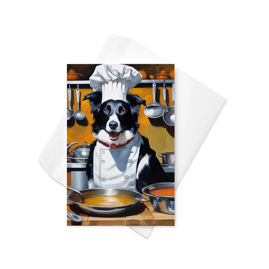 PugMug Custom Border Collie Greeting Card
