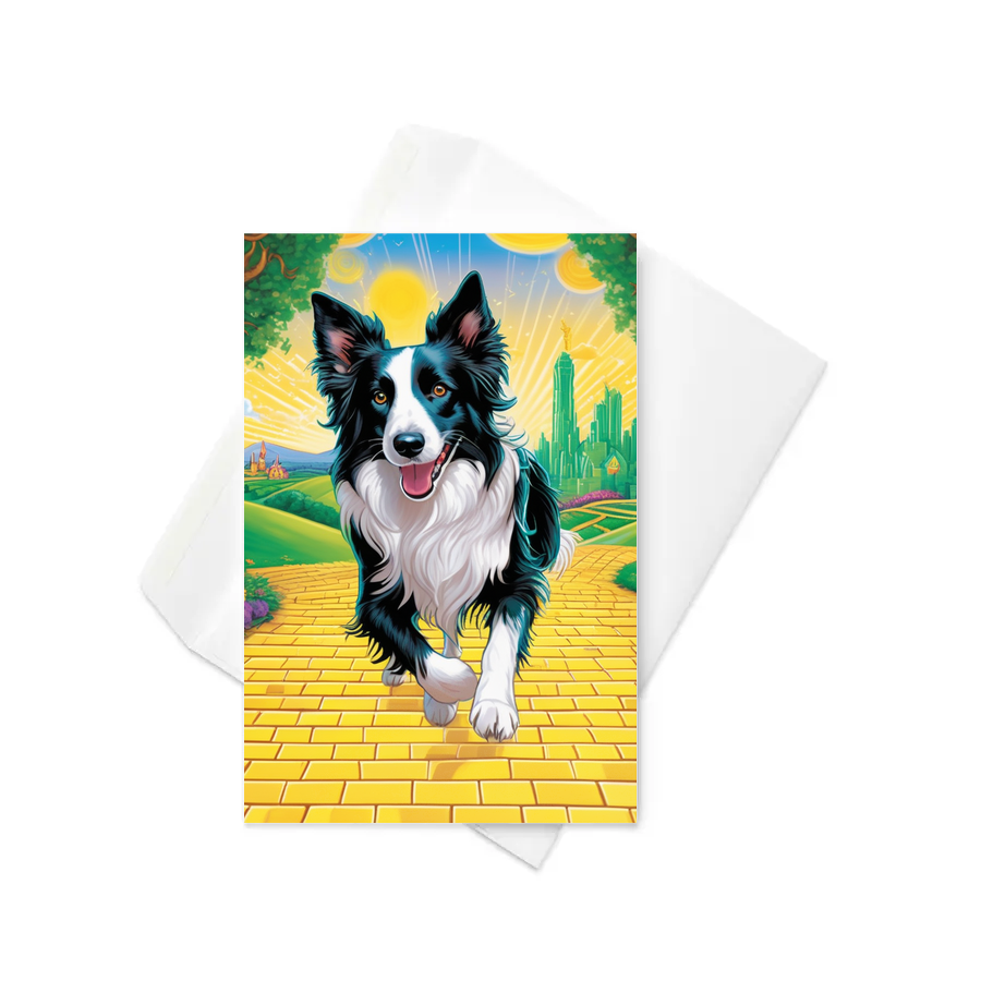 PugMug Custom Border Collie Greeting Card