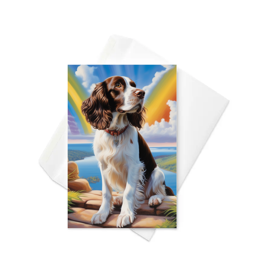 PugMug Custom English Springer Spaniel Greeting Card