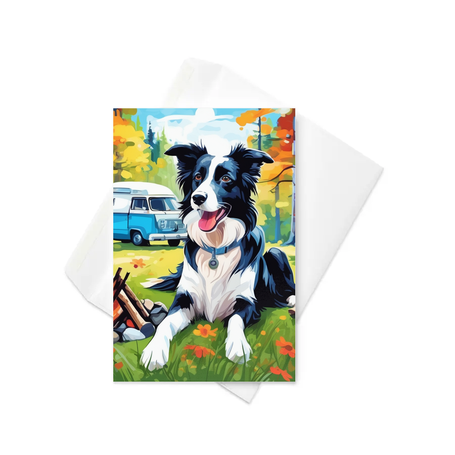PugMug Custom Border Collie Greeting Card