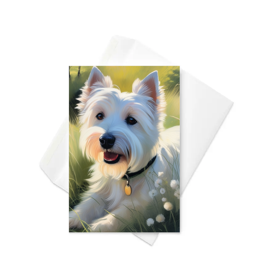 PugMug Custom West Highland White Terrier Greeting Card
