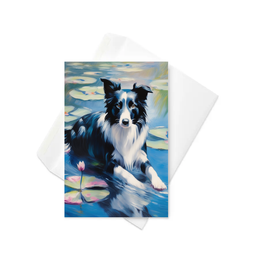 PugMug Custom Border Collie Greeting Card