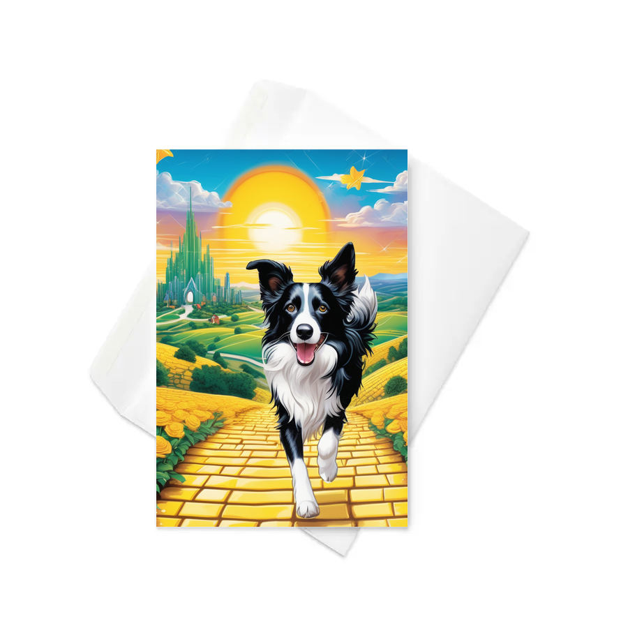 PugMug Custom Border Collie Greeting Card