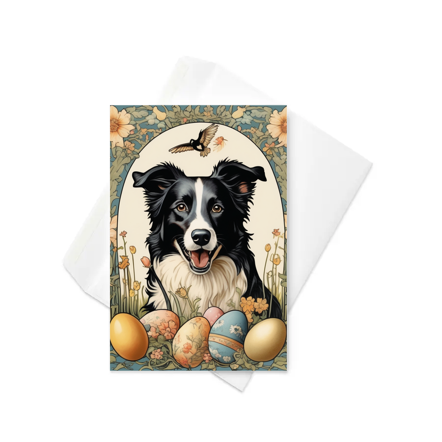 PugMug Custom Border Collie Greeting Card