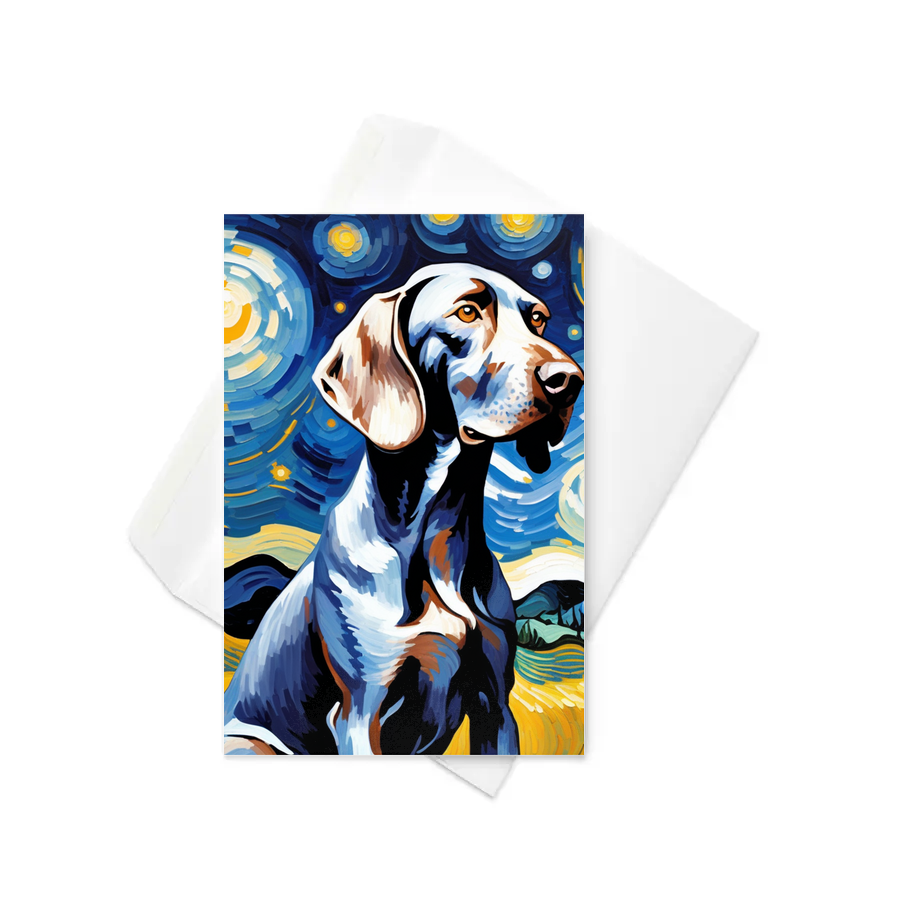 PugMug Custom Weimaraner Greeting Card