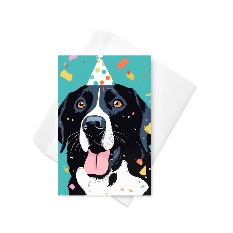PugMug Custom Black Labrador Retriever Greeting Card