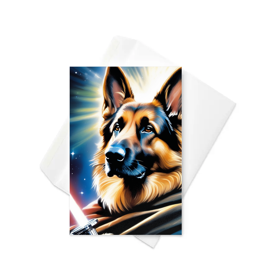 PugMug Custom German Shepherd Dog Greeting Card