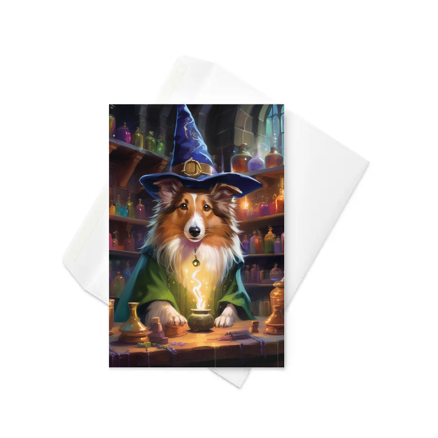 PugMug Custom Shetland Sheepdog Greeting Card