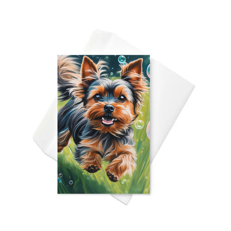 PugMug Custom Yorkshire Terrier Greeting Card