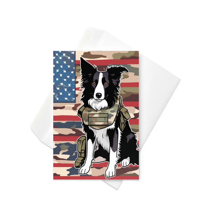 PugMug Custom Border Collie Greeting Card