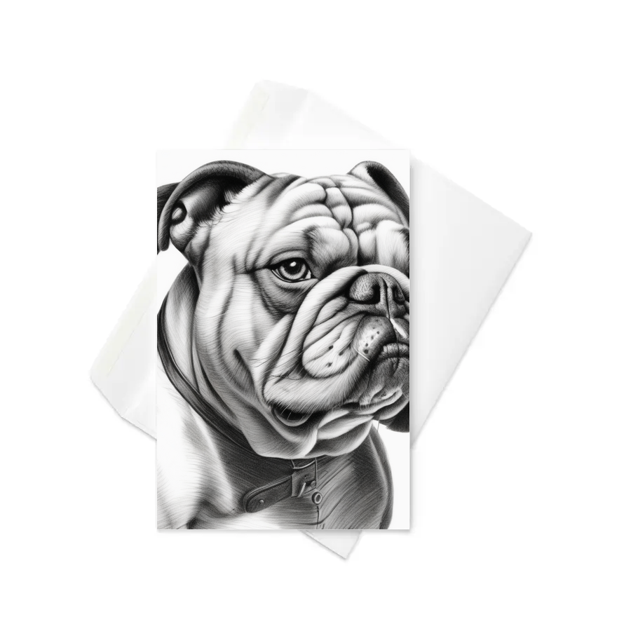 PugMug Custom Bulldog Greeting Card