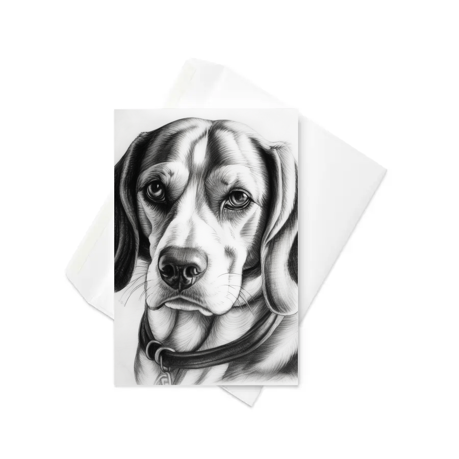 PugMug Custom Beagle Greeting Card