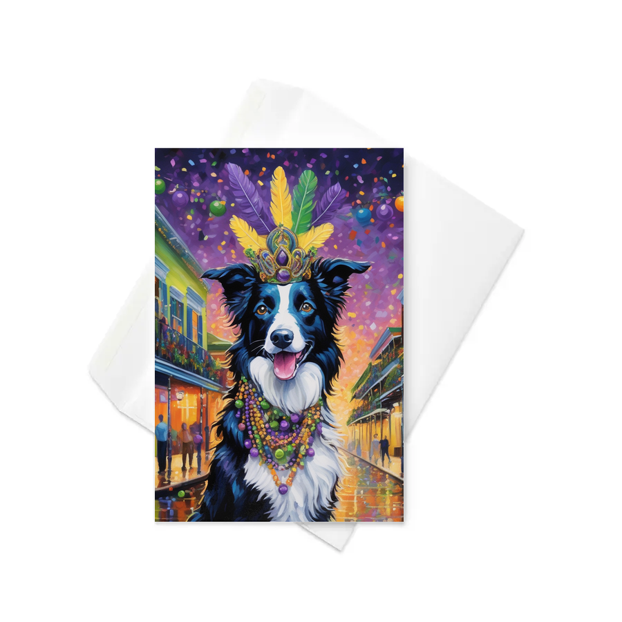 PugMug Custom Border Collie Greeting Card