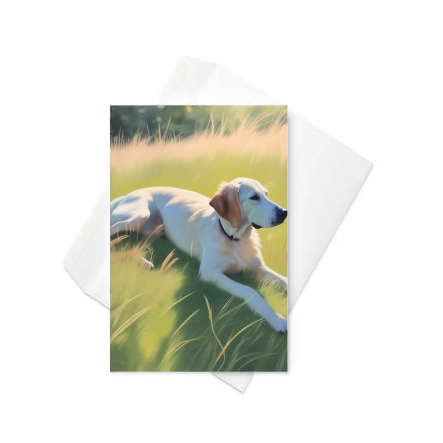 PugMug Custom Pointer Dog Greeting Card
