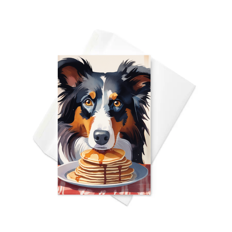 PugMug Custom Border Collie Greeting Card