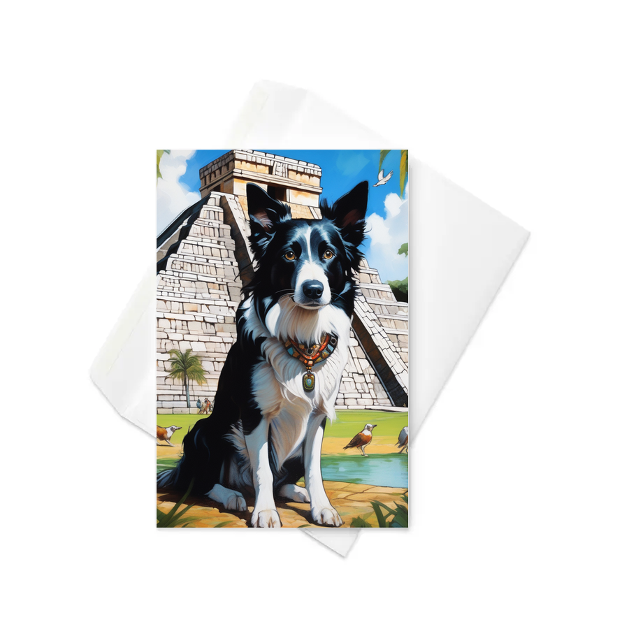 PugMug Custom Border Collie Greeting Card