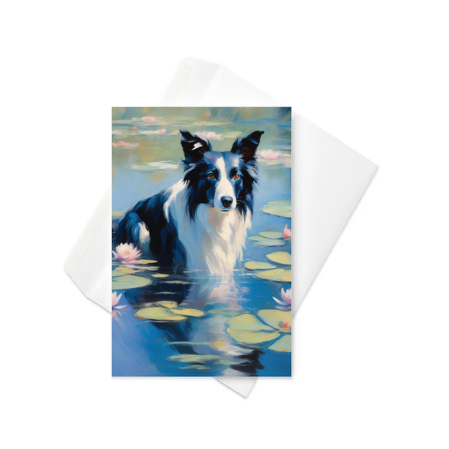PugMug Custom Border Collie Greeting Card