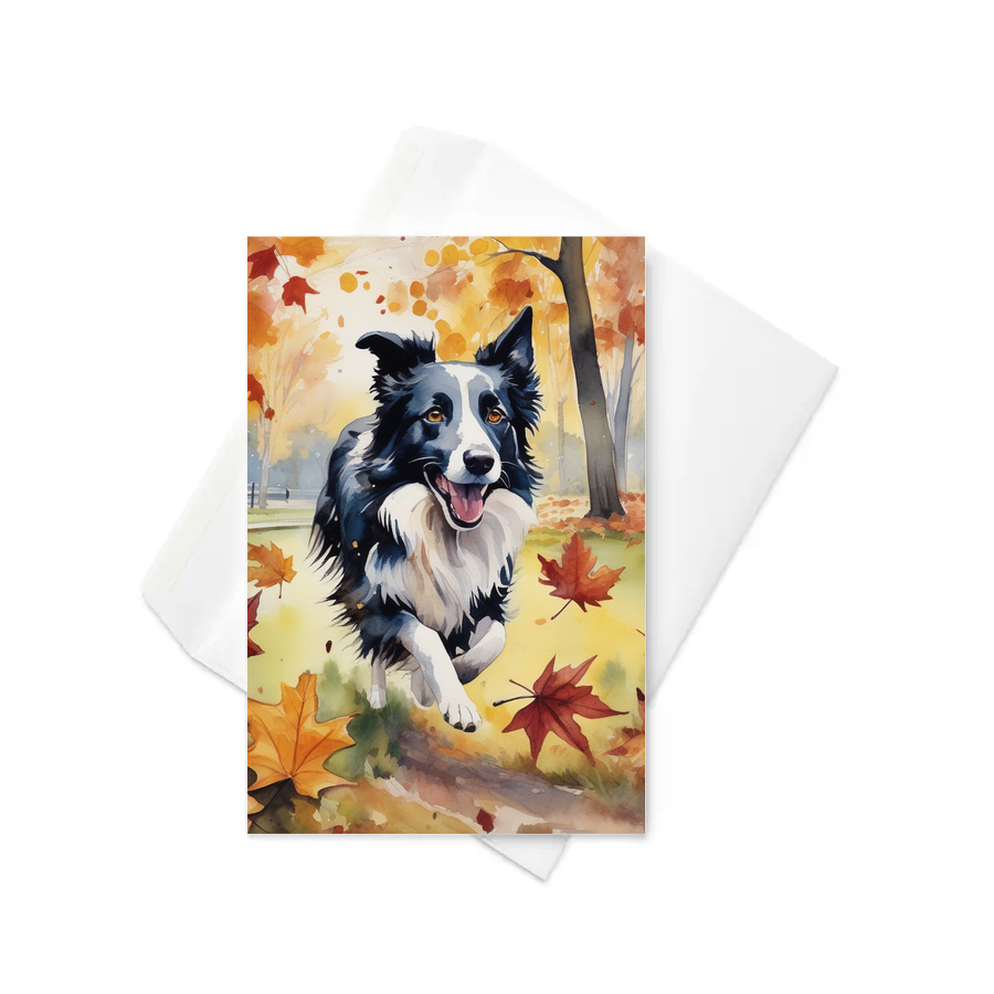 PugMug Custom Border Collie Greeting Card