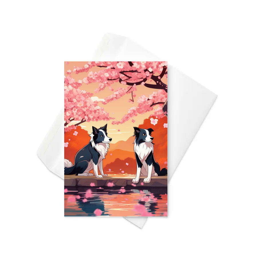 PugMug Custom Border Collie Greeting Card