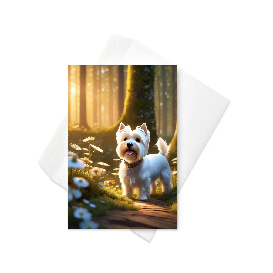 PugMug Custom West Highland White Terrier Greeting Card