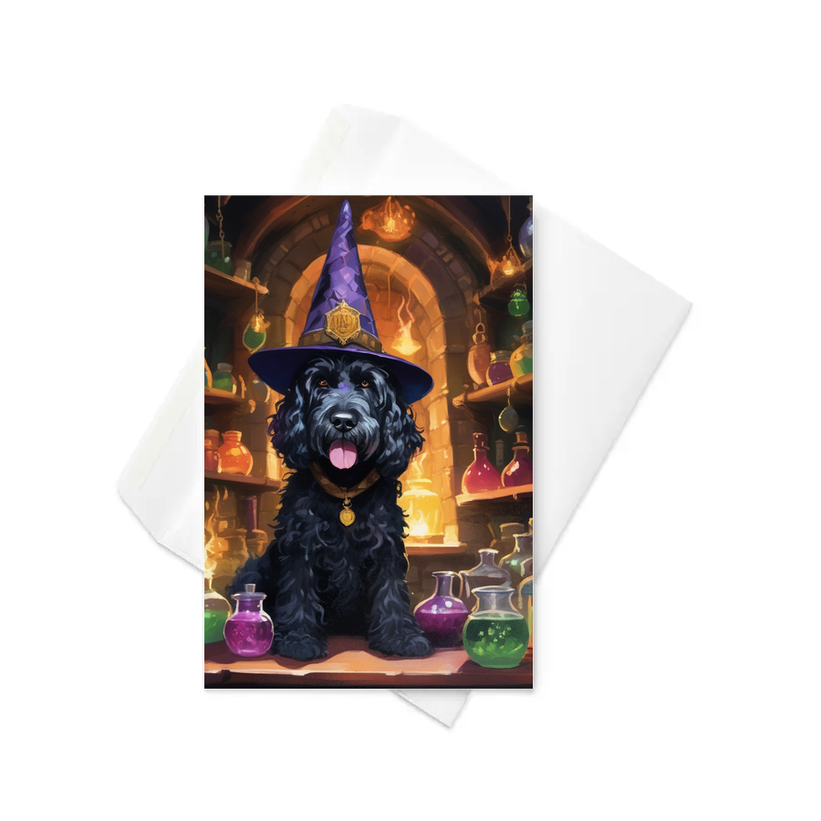 PugMug Custom Portuguese Water Dog Greeting Card