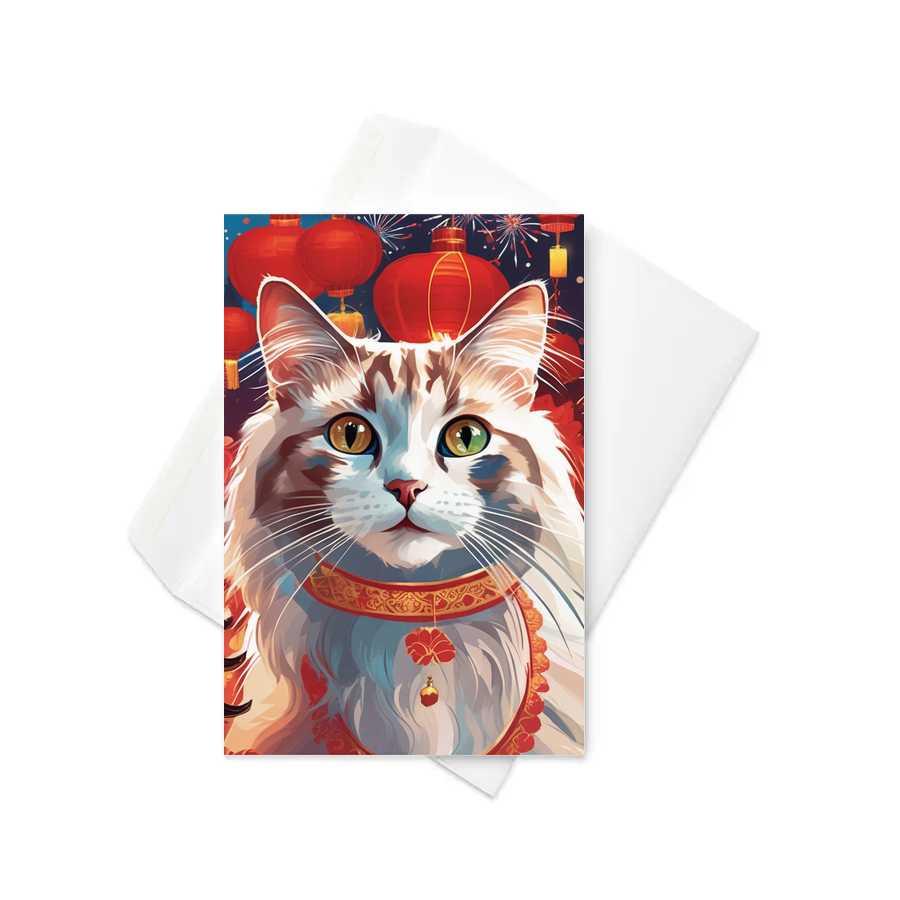 PugMug Custom Tabby Ragdoll Cat Greeting Card